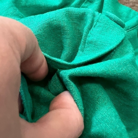 Forever 21 Flax linen Blend button front dress size large - Picture 3 of 6